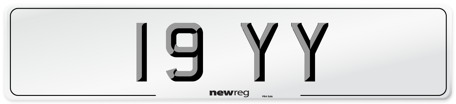 19 YY Number Plate from New Reg